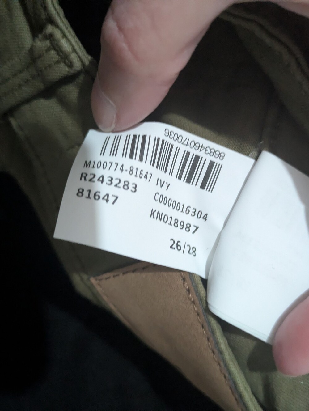 Mavi Ivy Olive Green Cargo Mid-Rise Slim Fit Twill Pants Size 26/28 Excellent! - Picture 16 of 16